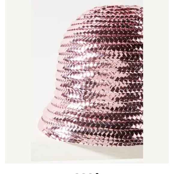 Anthropologie Anthony Peto paris pink cloche size medium metallic main image 6